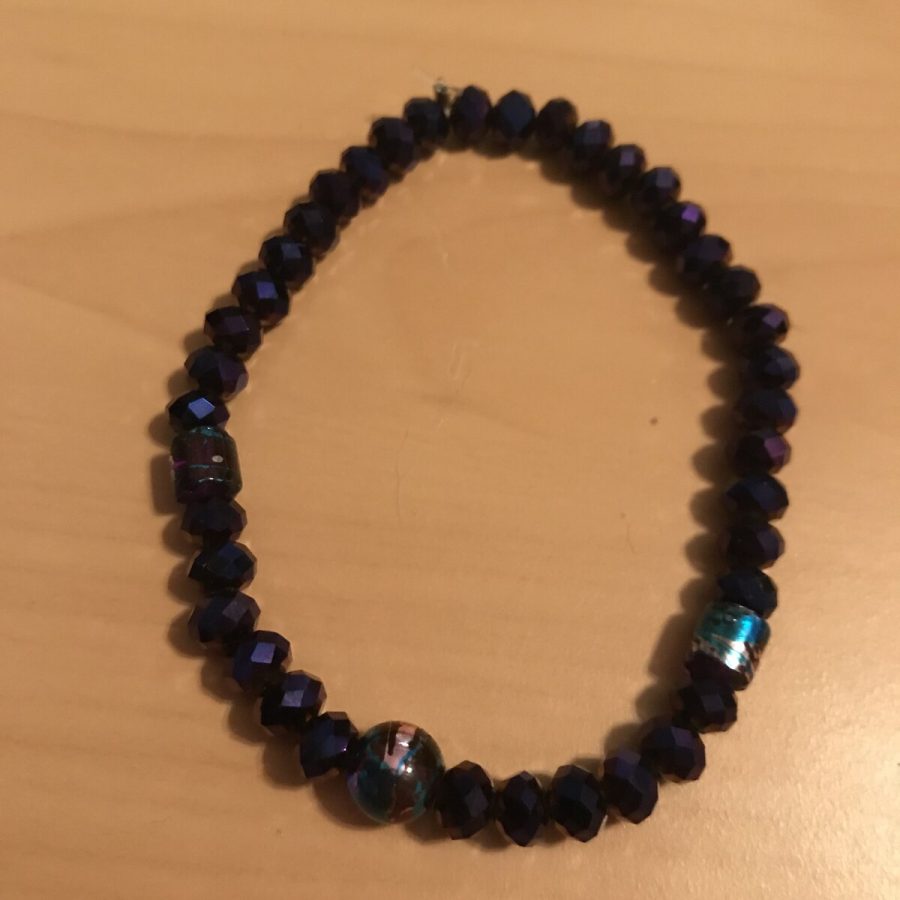 Cobalt Crystal Bracelet — handmade by Kristin Cogan, Cogan Couture