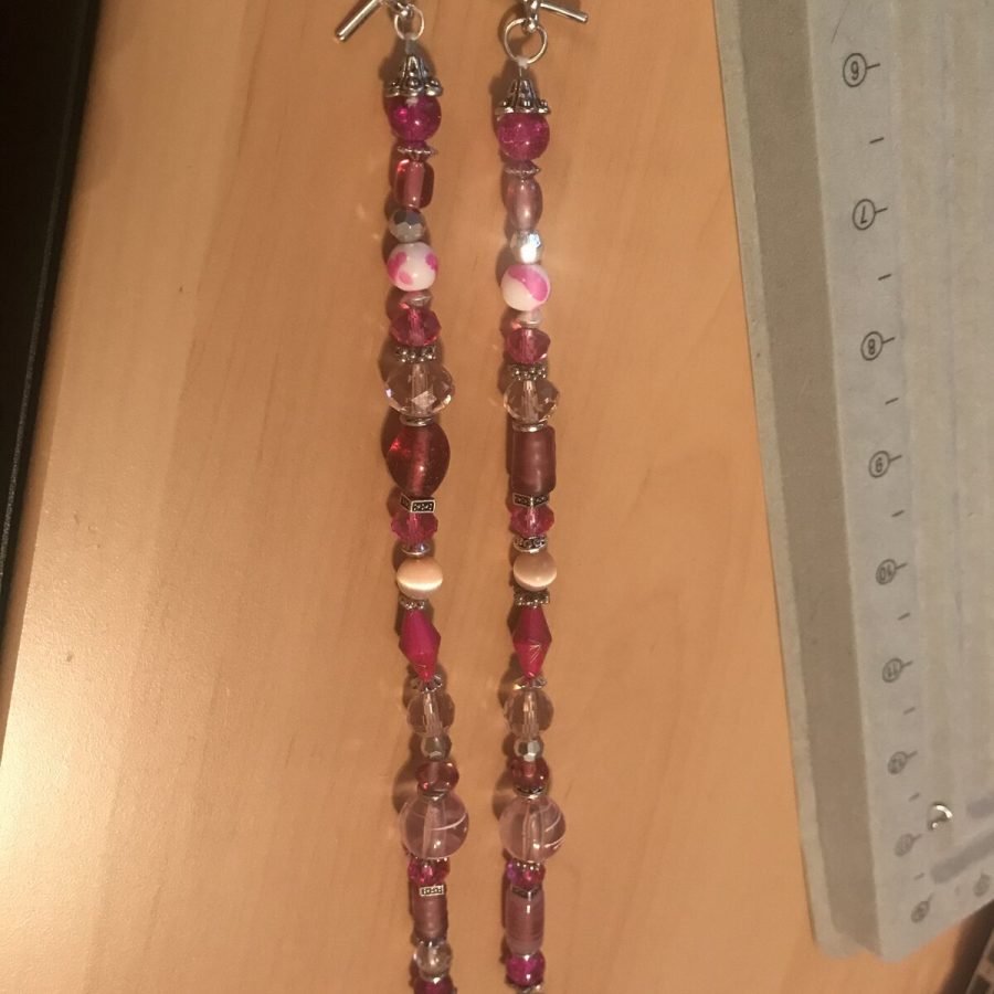 Rose Crystal Bracelet, Pair — handmade by Kristin Cogan, Cogan Couture