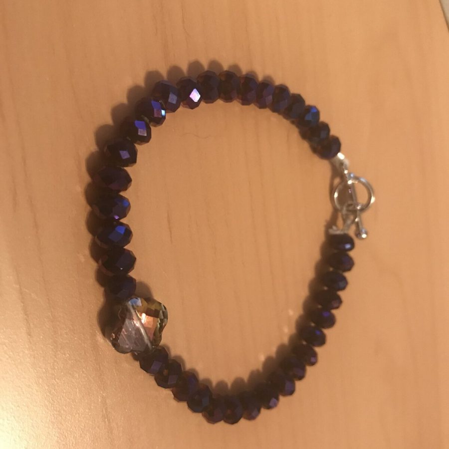 Midnight Crystal Bracelet — handmade by Kristin Cogan, Cogan Couture