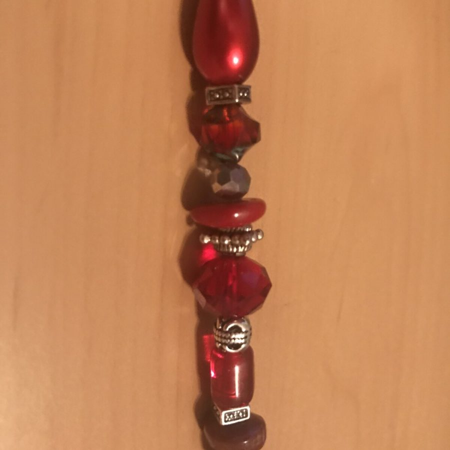 Ruby Red Bracelet — handmade by Kristin Cogan, Cogan Couture