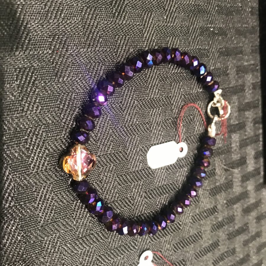 Amethyst Iridescent Bracelet — handmade by Kristin Cogan, Cogan Couture