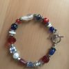 Patriotic Bracelet, Red White & Blue — handmade by Kristin Cogan, Cogan Couture
