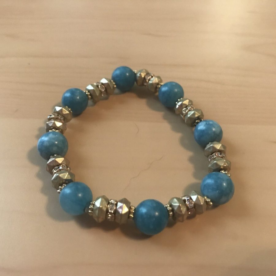 Turquoise Round Bracelet — handmade by Kristin Cogan, Cogan Couture