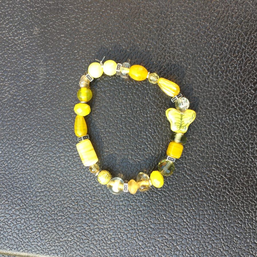 Buttercup & Cream Bracelet — handmade by Kristin Cogan, Cogan Couture