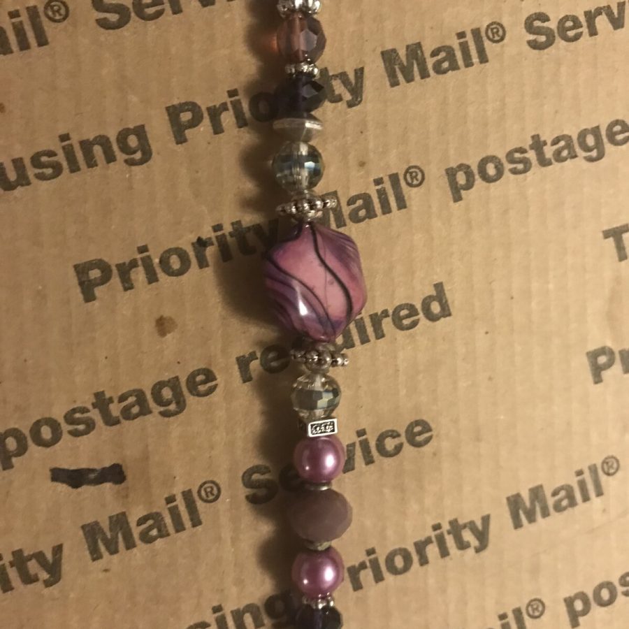 Mauve & Plum Bracelet — handmade by Kristin Cogan, Cogan Couture
