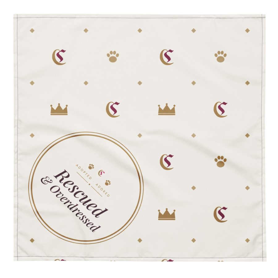 Rescued & Overdressed Tie-On Bandana — Cogan Couture Couture Collection