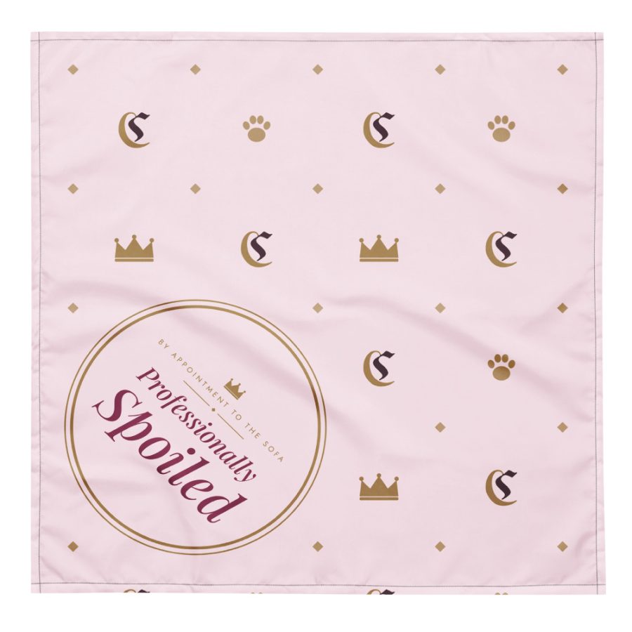 Professionally Spoiled Tie-On Bandana — Cogan Couture Couture Collection