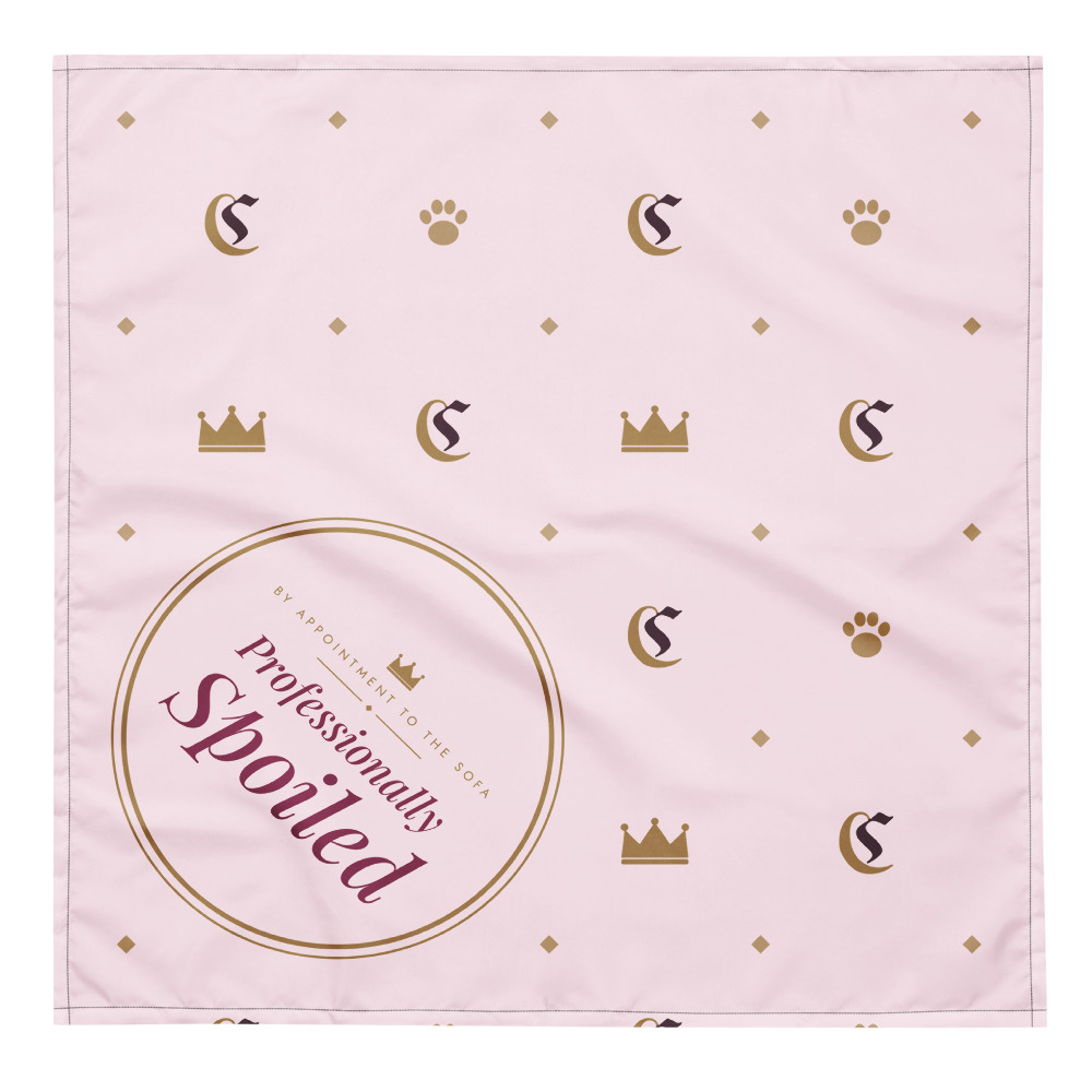 Professionally Spoiled Tie-On Bandana — Cogan Couture Couture Collection