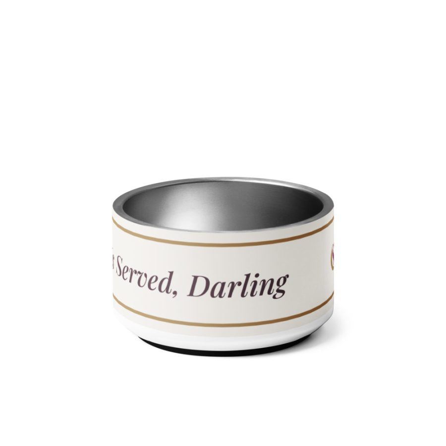 Dinner Is Served, Darling Pet Bowl — Cogan Couture Couture Collection
