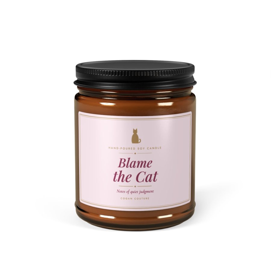 Blame the Cat Scented Soy Candle — Cogan Couture Couture Collection