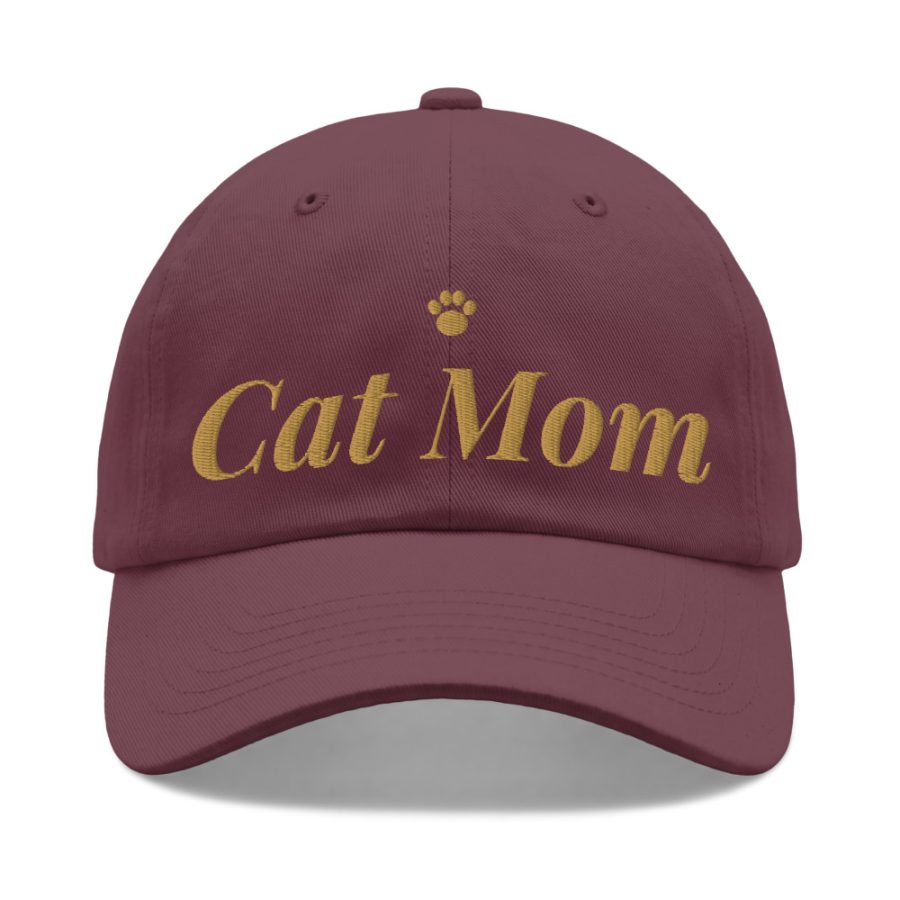 Cat Mom Embroidered Cap — Cogan Couture Couture Collection