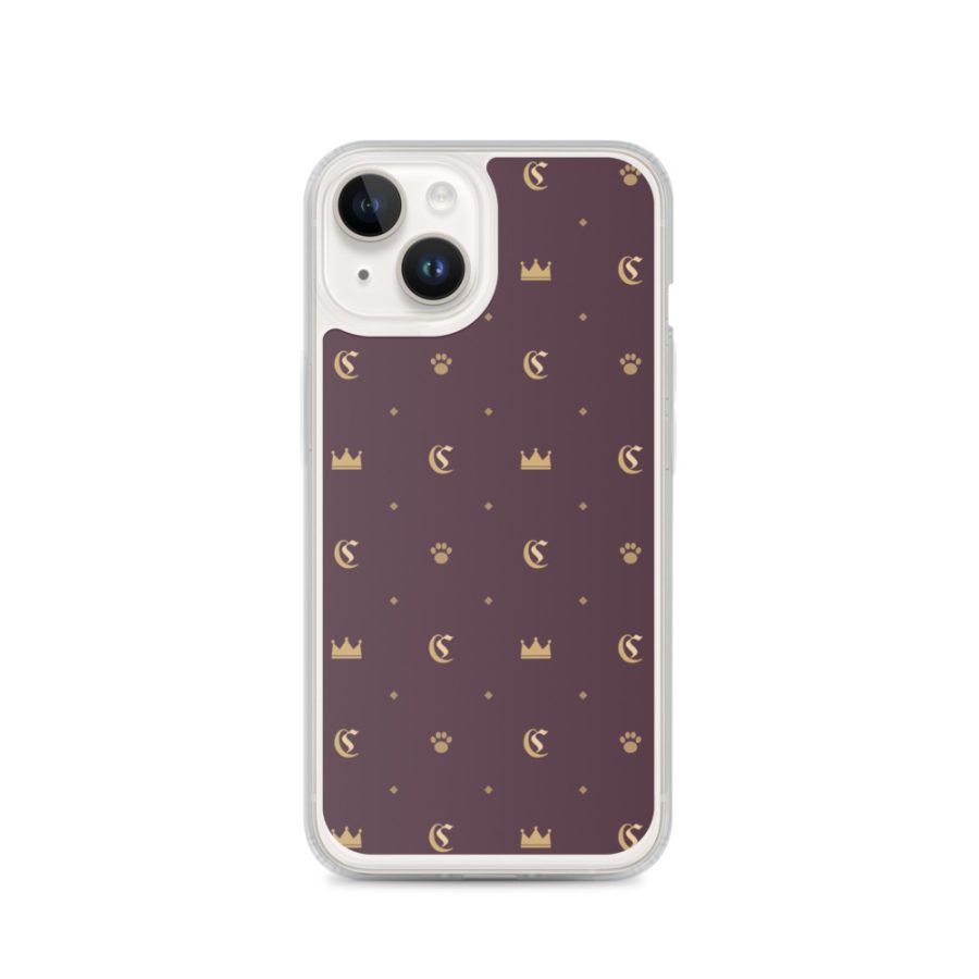 Monogram MagSafe iPhone Case, Plum & Gold — Cogan Couture Couture Collection