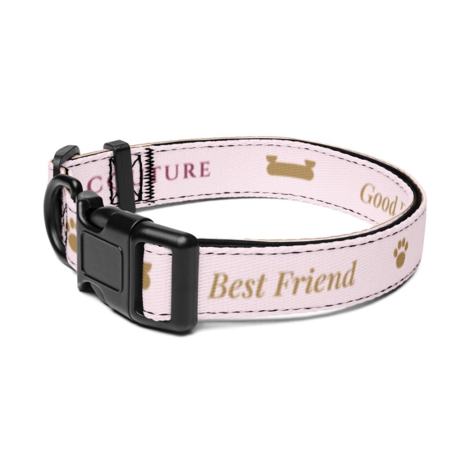 Good Dog Collar, Blush & Gold — Cogan Couture Couture Collection