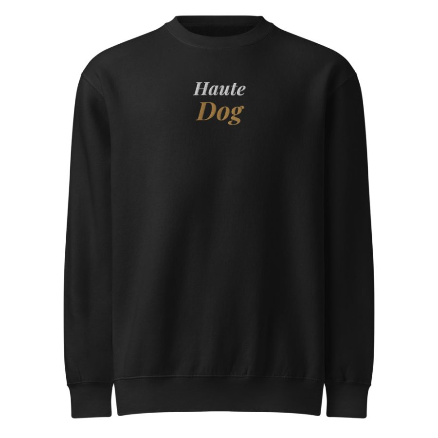 Haute Dog Embroidered Sweatshirt — Cogan Couture Couture Collection