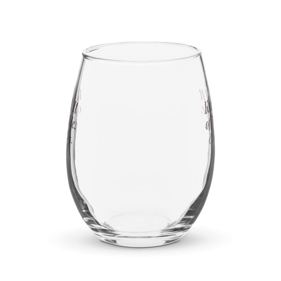 Knocked It off the Table Stemless Wine Glass — Cogan Couture Couture Collection