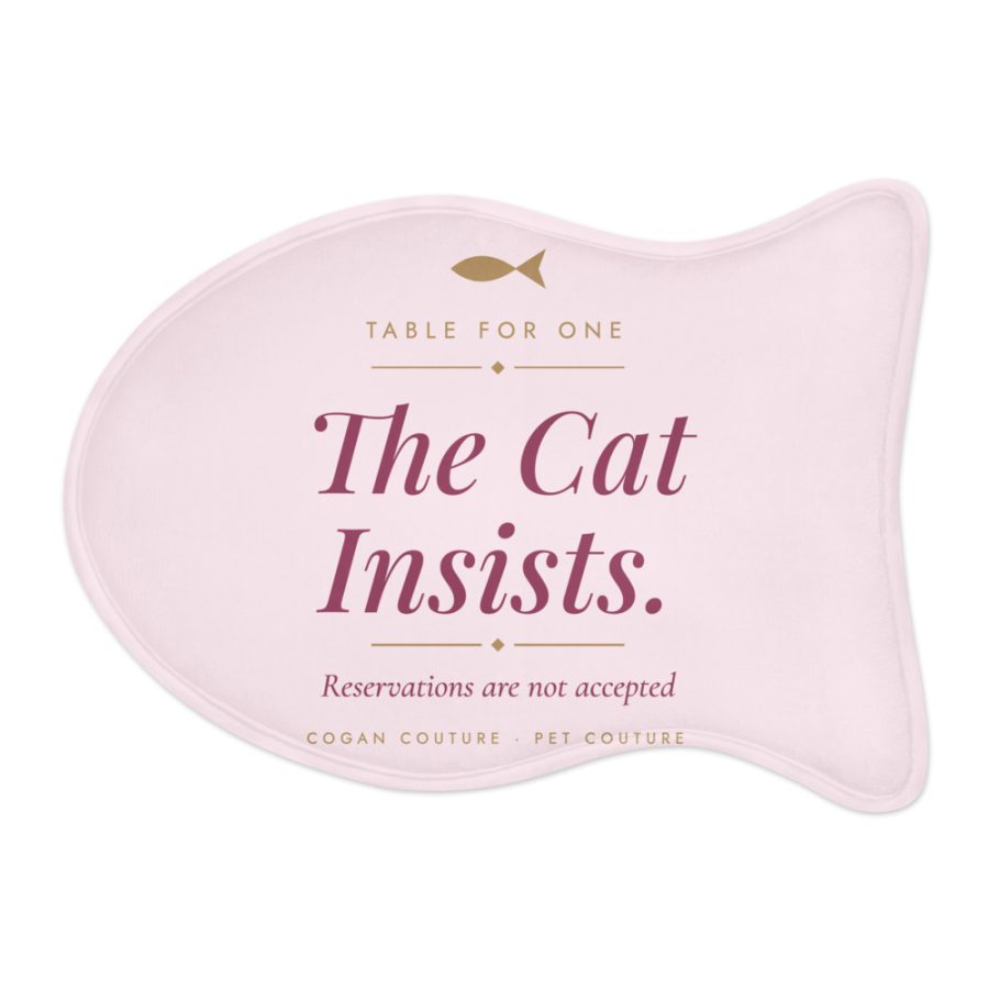 Table for One Feeding Mat, Fish Shape — Cogan Couture Couture Collection