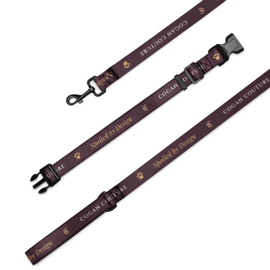 Monogram Collar & Leash Set — Cogan Couture Couture Collection