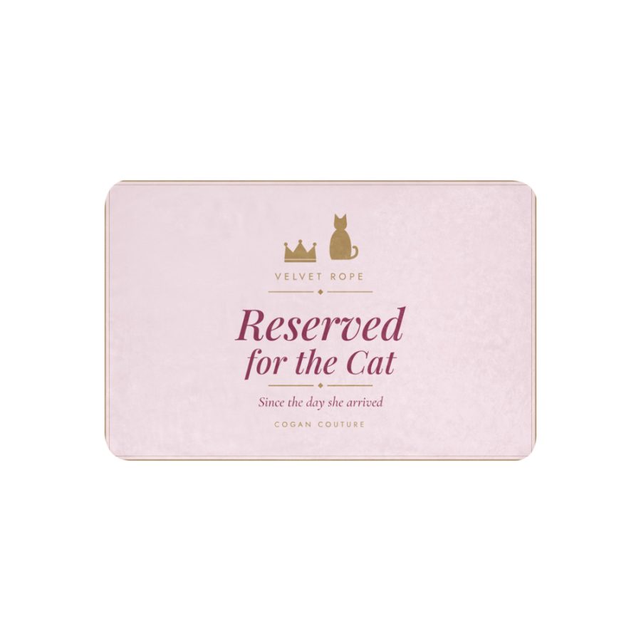 Reserved for the Cat Sherpa Blanket — Cogan Couture Couture Collection