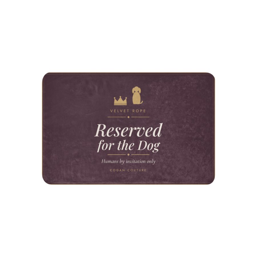 Reserved for the Dog Sherpa Blanket — Cogan Couture Couture Collection
