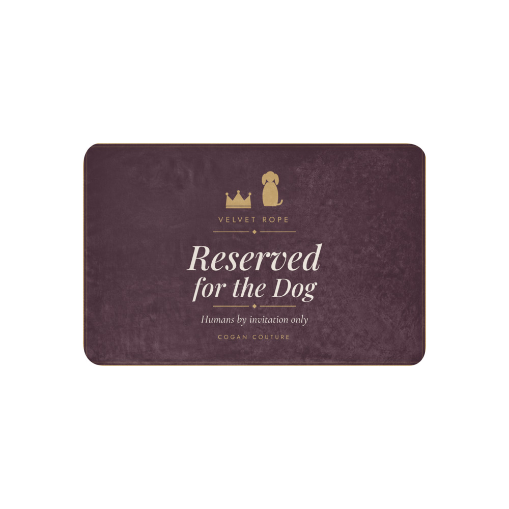 Reserved for the Dog Sherpa Blanket — Cogan Couture Couture Collection