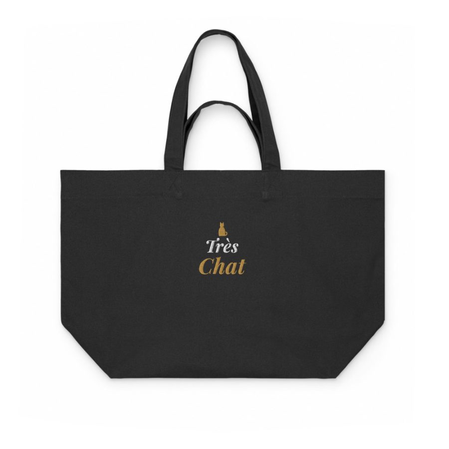 Très Chat Embroidered Shopper — Cogan Couture Couture Collection